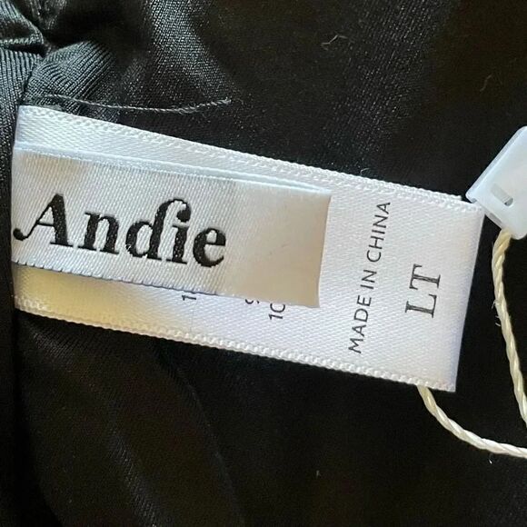 Andie The Santorini
One Piece Bathing Suit
Black Adjustable Straps SZ  LT # 1444 - Picture 9 of 14